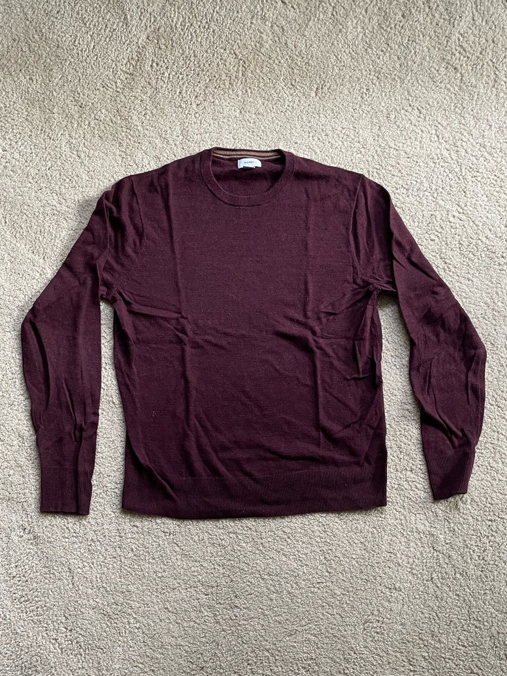 Old Navy Men's Long Sleeve Crewneck Sweater - Maroon